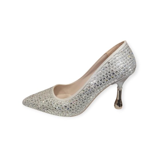 BEETY 25BK238.38 SİVRİ BURUN TAŞLI ABİYE KADIN STİLETTO