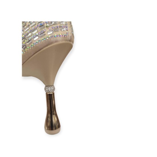 BEETY 25BK238.38 SİVRİ BURUN TAŞLI ABİYE KADIN STİLETTO