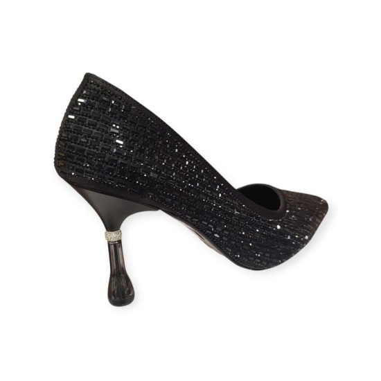 BEETY 25BK238.38 SİVRİ BURUN TAŞLI ABİYE KADIN STİLETTO