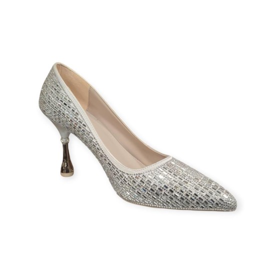 BEETY 25BK238.38 SİVRİ BURUN TAŞLI ABİYE KADIN STİLETTO