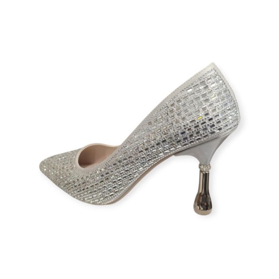 BEETY 25BK238.38 SİVRİ BURUN TAŞLI ABİYE KADIN STİLETTO