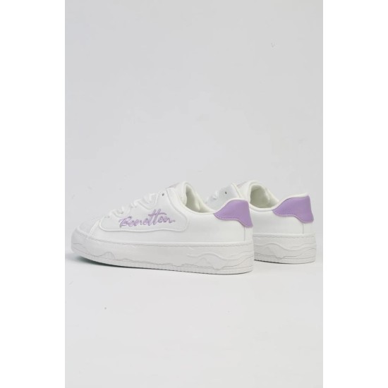BENETTON BNİ-10102 KALIN TABAN KADIN SNEAKERS SPOR  AYAKKABI