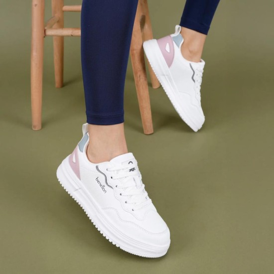 BENETTON BNİ-11201 YÜKSEK TABAN HAFİF KADIN SPOR AYAKKABI