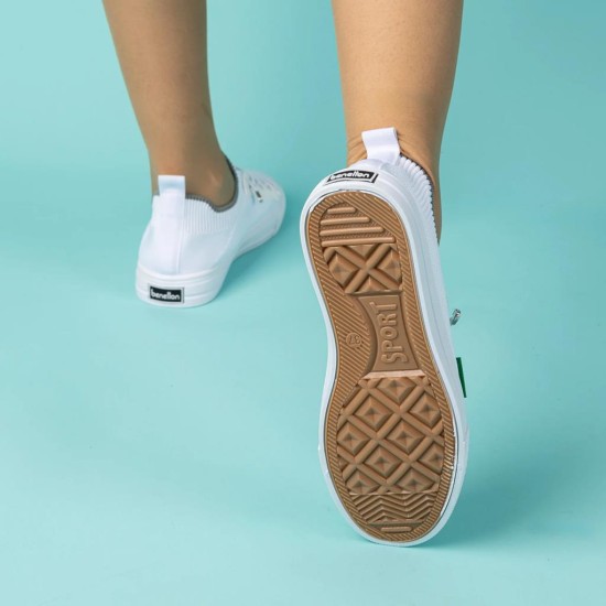BNETTON BNİ-10233 İTHAL ESNEK KETEN SNEAKERS KADIN AYAKKABI
