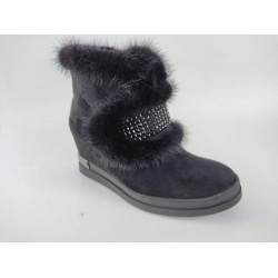 GUJA 20K174-3 GİZLİ DOLGU TOPUK SÜET TARZ BOT