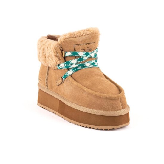 GUJA 24K400-1 BİLEK BOY KÜRKLÜ HAFİF DERİ KADIN BOT