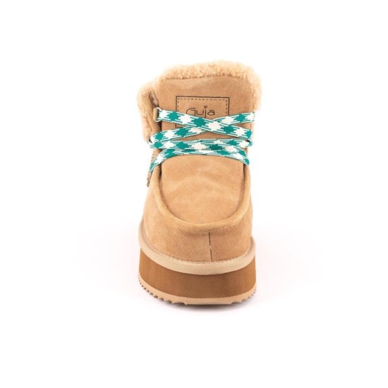 GUJA 24K400-1 BİLEK BOY KÜRKLÜ HAFİF DERİ KADIN BOT