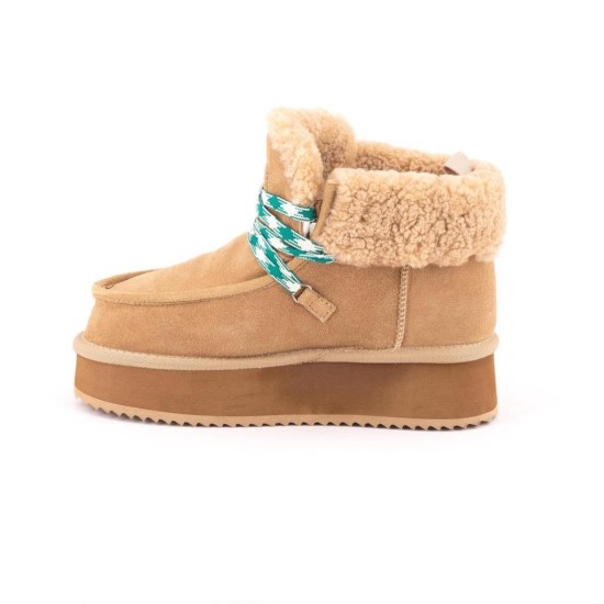 GUJA 24K400-1 BİLEK BOY KÜRKLÜ HAFİF DERİ KADIN BOT