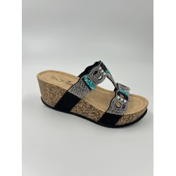 GUJA 24Y101 DOLGU TOPUK TAŞLI ETNİK KADIN TERLİK