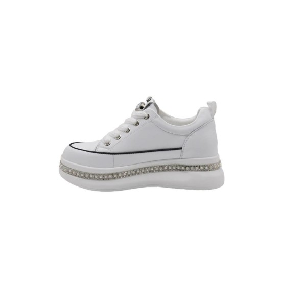 GUJA 25Y423-4 GİZLİ DOLGU TAŞ SARGILI KADIN SNEAKER AYAKKABI