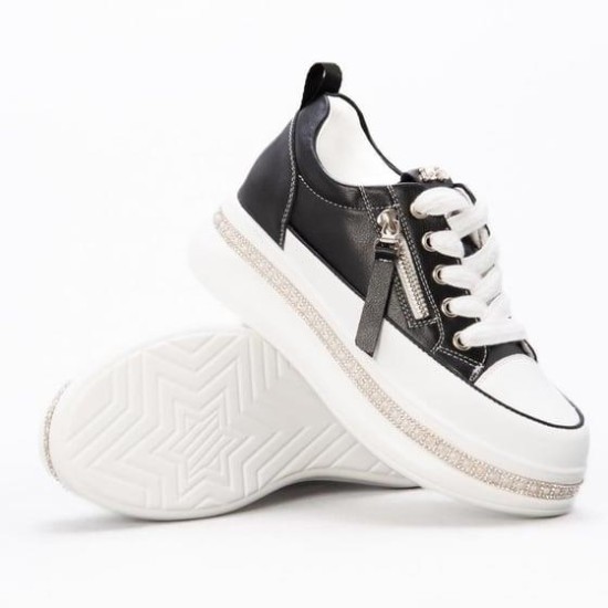 GUJA 25Y423-4 GİZLİ DOLGU TAŞ SARGILI KADIN SNEAKER AYAKKABI