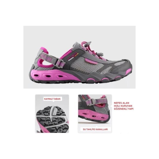 HUMTTO 2605 SU TAHLİYELİ  YAZLIK TREKKİNG KADIN AYAKKABI
