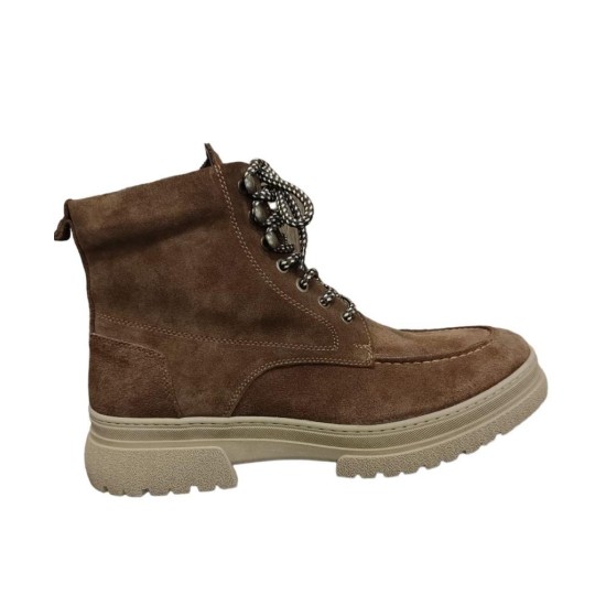 KOMCERO 3K1804 BAĞCIK VE FERMUARLI DERİ GENÇ ERKEK BOT