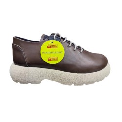 MAMMAMİA D23KA-6170 KALIN TABAN OXFORD DERİ KADIN AYAKKABI