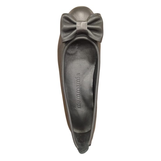 MAMMAMİA D24KA-355 DÜZ TABAN DERİ KADIN BABET AYAKKABI