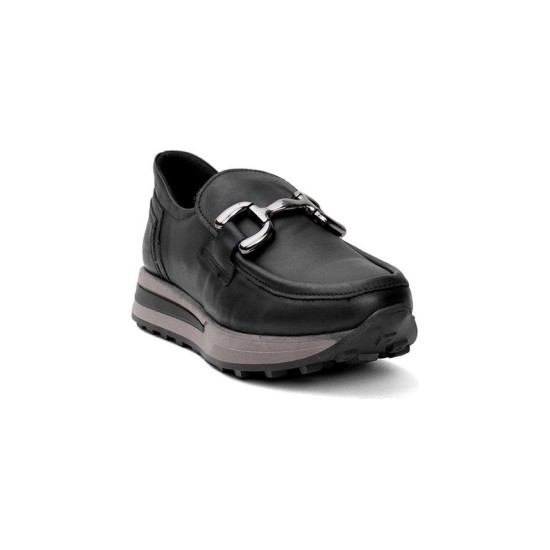 MAMMAMİA D24KA-3260 KAYMAZ TOKALI LOAFER DERİ KADIN AYAKKABI