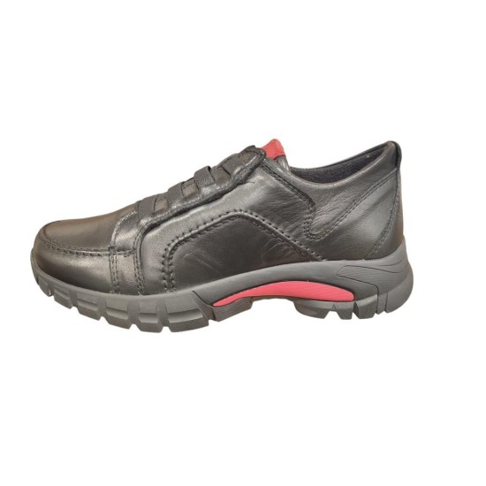 MAMMAMİA D24KA-3290 LASTİKLİ GÜNLÜK DERİ KADIN AYAKKABI