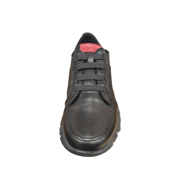 MAMMAMİA D24KA-3290 LASTİKLİ GÜNLÜK DERİ KADIN AYAKKABI