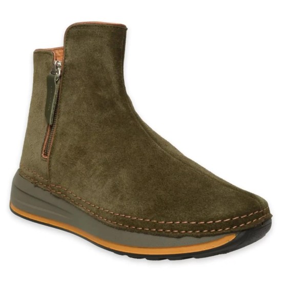 MAMMAMİA D24KB-1725 DOLGU TABAN SÜET KADIN DERİ BOT