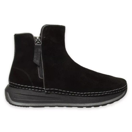 MAMMAMİA D24KB-1725 DOLGU TABAN SÜET KADIN DERİ BOT