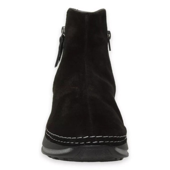 MAMMAMİA D24KB-1725 DOLGU TABAN SÜET KADIN DERİ BOT