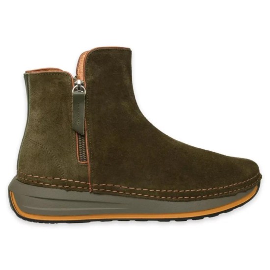 MAMMAMİA D24KB-1725 DOLGU TABAN SÜET KADIN DERİ BOT