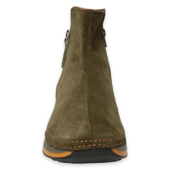 MAMMAMİA D24KB-1725 DOLGU TABAN SÜET KADIN DERİ BOT