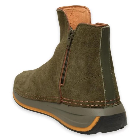 MAMMAMİA D24KB-1725 DOLGU TABAN SÜET KADIN DERİ BOT