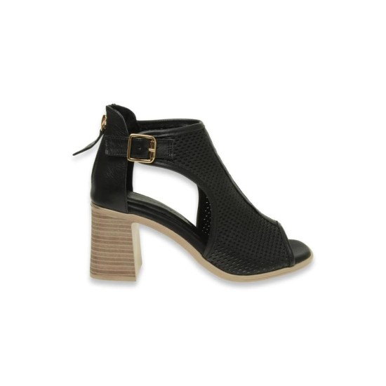 MAMMAMİA D24YS-1195 BİLEK BOY TOPUKLU DERİ KADIN SANDALET