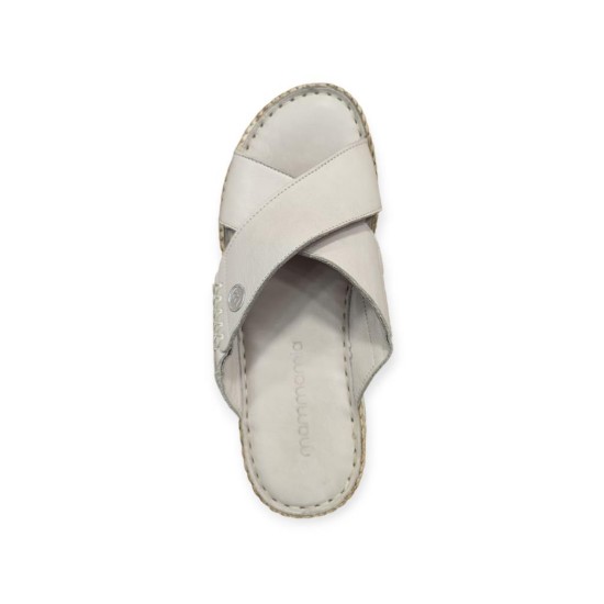 MAMMAMİA D24YT-2125 ORTOPEDİK DOLGU TABAN DERİ KADIN TERLİK