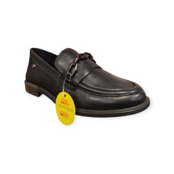 MAMMAMİA D25KA-3800 KISA TOPUK KADIN LOAFER DERİ AYAKKABI