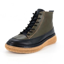 MAMMAMİA D25KB-1000 BAĞCIK VE FERMUARLI DERİ HAFİF KADIN BOT