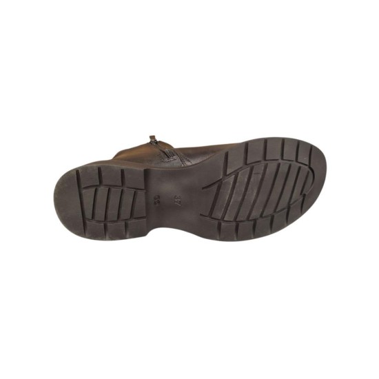 MAMMAMİA D25KB-8135 TOPUKLU FERMUARLI KADIN DERİ BOT