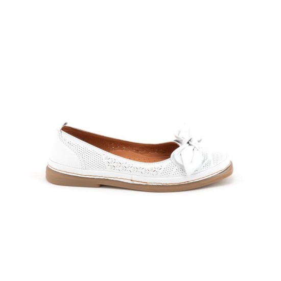 MAMMAMİA D25YA-300 FİYONK DETAYLI KADIN DERİ BABET