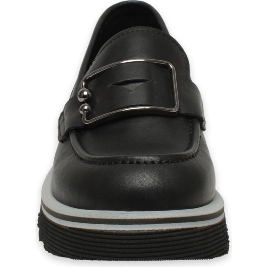 MAMMAMİA D25YA-3760  LOAFER DERİ KADIN AYAKKABI