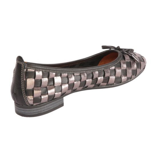 MAMMAMİA D25YA-525 FİYONK DETAYLI KADIN DERİ BABET