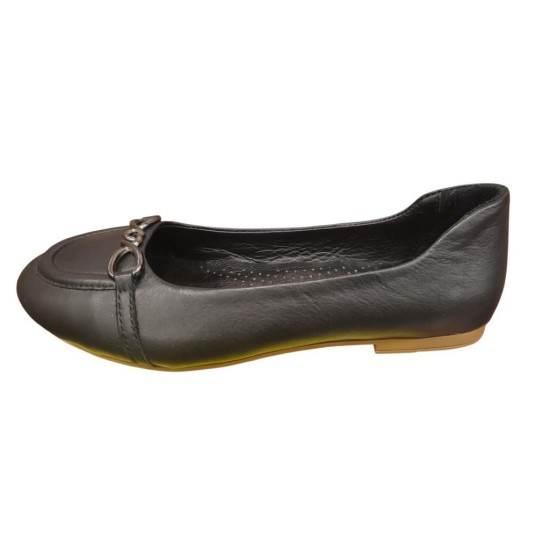 MAMMAMİA D25YA-7250 DÜZ TOPUK KADIN TOKALI DERİ BABET