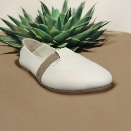 MAMMAMİA D25YA-7425 YUMUŞAK DERİ DÜZ TABAN KADIN DERİ BABET