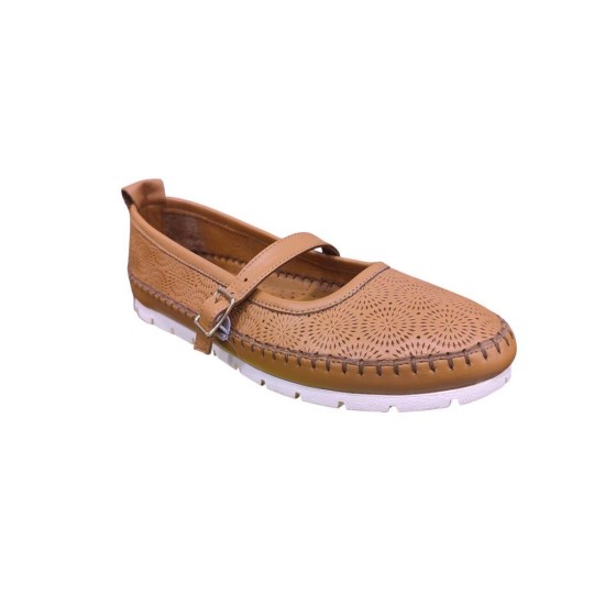 MAMMAMİA D25YA-775 KADIN DERİ BANTLI BABET