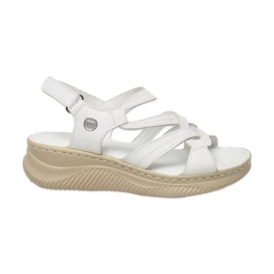 MAMMAMİA D25YS-2265 DOLGU TABAN DERİ KADIN SANDALET