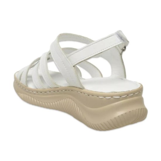 MAMMAMİA D25YS-2265 DOLGU TABAN DERİ KADIN SANDALET