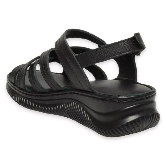 MAMMAMİA D25YS-2265 DOLGU TABAN DERİ KADIN SANDALET