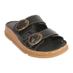 MAMMAMİA D25YT-1145 ORTOPEDİK YUMUŞAK DERİ KADIN TERLİK