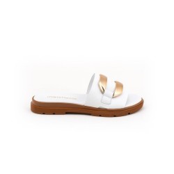 MAMMAMİA D25YT-1375 YUMUŞAK TOKALI DERİ ŞIKIDIM KADIN TERLİK