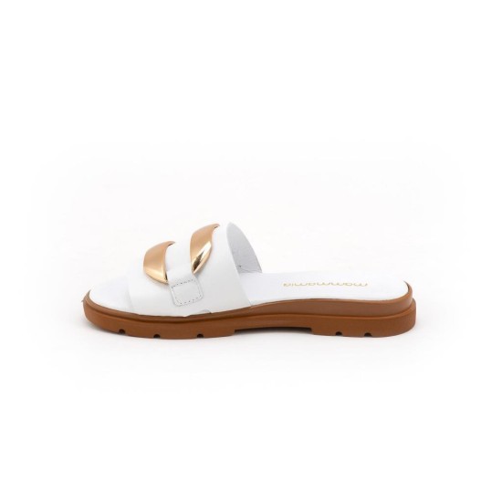 MAMMAMİA D25YT-1375 YUMUŞAK TOKALI DERİ ŞIKIDIM KADIN TERLİK