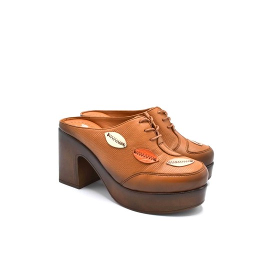 VENÜS 2217003Y PLATFORM TOPUK ÖNÜ KAPALI DERİ KADIN TERLİK