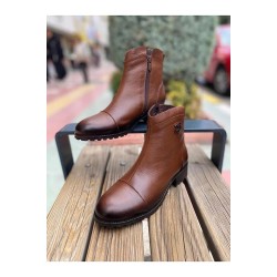 VENÜS 2253409K TOPUKLU FERMUARLI GÜNLÜK DERİ KADIN BOT