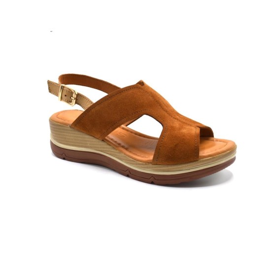 VENÜS 2313403Y DOLGU TOPUK ORTOPEDİK DERİ KADIN SANDALET