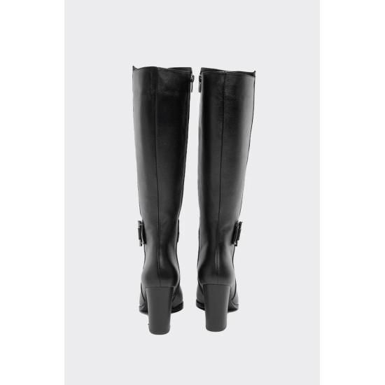 VENÜS 2405250K TOPUKLU TOKALI KLASİK DERİ KADIN ÇİZME