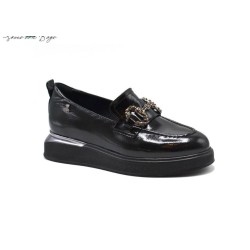 VENÜS 2451401K KALIN TABAN TOKALI LOAFER DERİ KADIN AYAKKABI